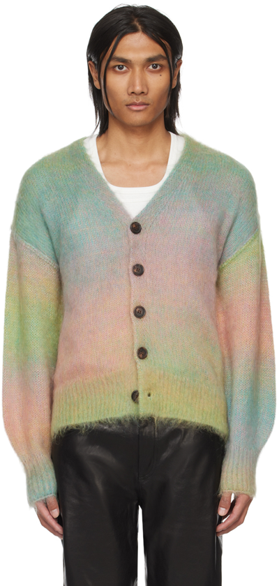 Shop Stolen Girlfriends Club Multicolor Altered State Cardigan In Hippie Fade