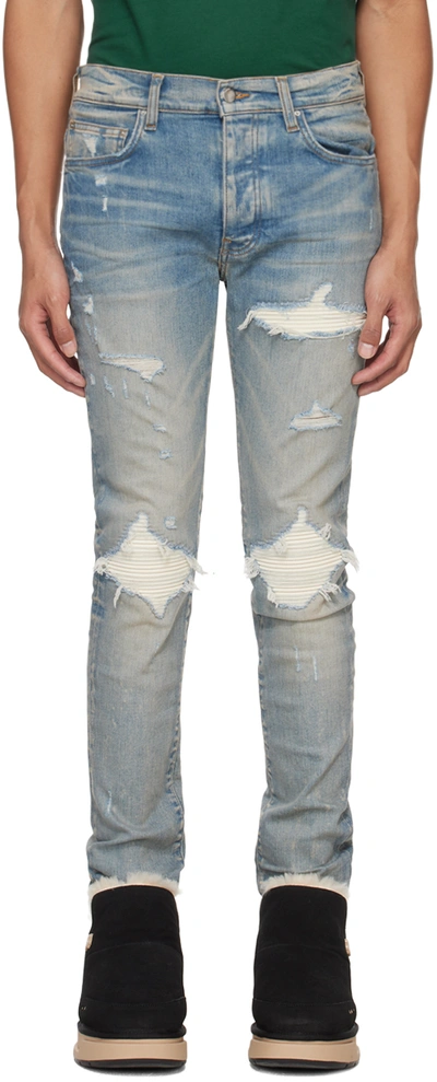 Shop Amiri Blue Mx1 Ultra Jeans In Clay Indigo