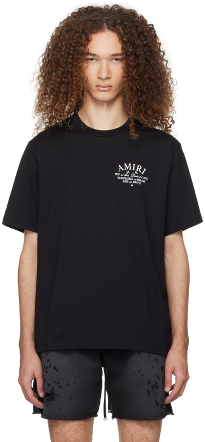 送料無料ライン対応ショップ限定キャンペーン Amiri Logo-print ModeSens | Black In T-shirt Short-sleeve トップス