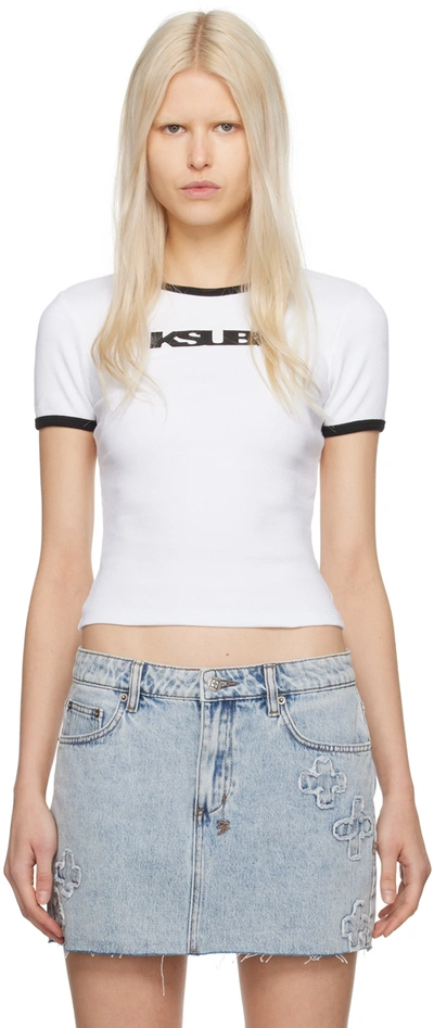 Shop Ksubi White 90s Arise T-shirt