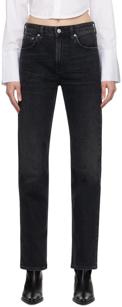 Shop Citizens Of Humanity Black Zurie Jeans In Stormy