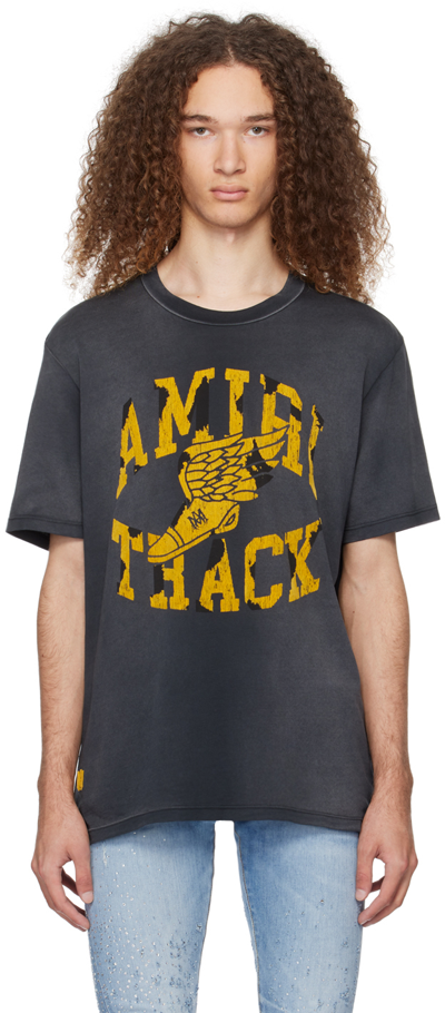 Amiri T-shirts And Polos In Faded Black