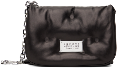 Shop Maison Margiela Black Glam Slam Flap Small Bag In T8013 Black