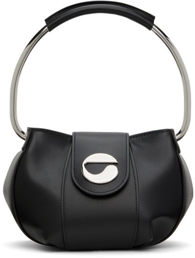 Shop Coperni Black Ring Pouch Bag