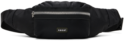 Shop Sacai Black Zip Pocket Belt Bag In 001 Black