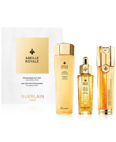 Shop Guerlain 3-pc. Abeille Royale Bestsellers Lotion, Watery Oil & Serum Set In No Color