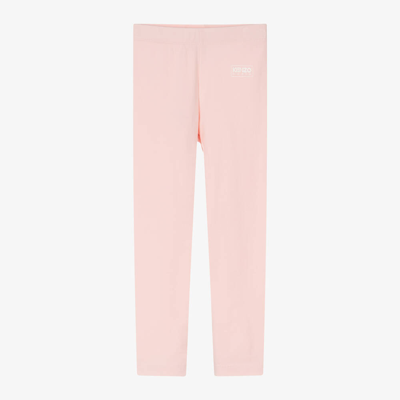 Shop Kenzo Kids Girls Pink Cotton Leggings