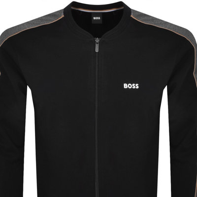 Hugo Boss Boss Lounge Full Zip Track Top Black In Black