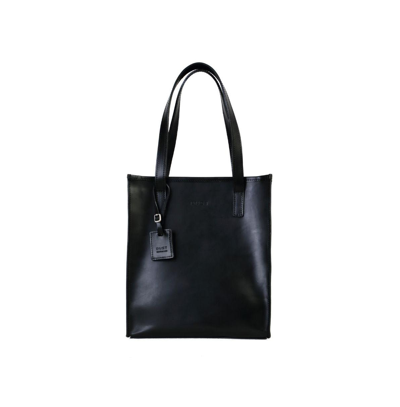 Shop The Dust Company Leather Tote In Black