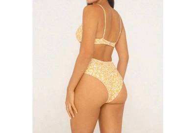 Citrine Margot Top Mango Mini Floral In Mango Floral In Yellow
