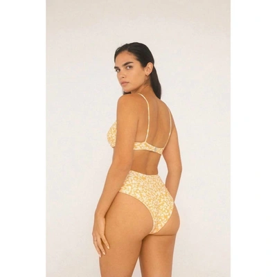 Citrine Margot Top Mango Mini Floral In Mango Floral In Yellow