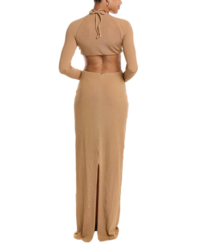 Shop Patbo Cutout Maxi Dress In Brown