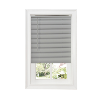 Achim Gii Deluxe Sundowncordless Room Darkening 1" Mini Blind, 46" X 64" In Grey