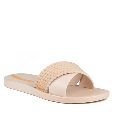 Shop Ipanema Women's Street Ii Water-resistant Slide Sandals In Beige,beige