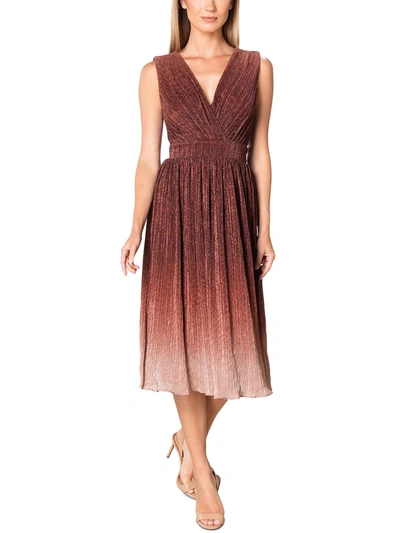 Shop Dress The Population Ellery Womens Ombre Cutout Cocktail And Party Dress In Brown
