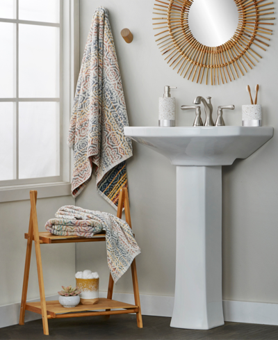 Skl Home Rhapsody Cotton 2 Piece Hand Towel Set, 26" X 16" In Multi