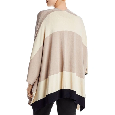Shop &basics Womens Knit Open Front Poncho Sweater In Beige