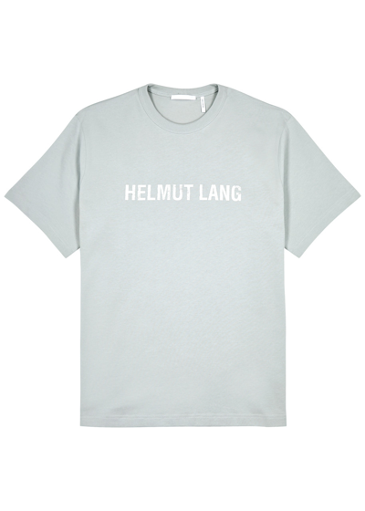Shop Helmut Lang Outerspace Logo-print Cotton T-shirt In Blue