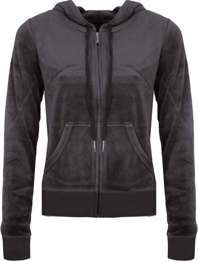 Shop Juicy Couture Women's Pitch Robertson Hoodie In Black In Grey