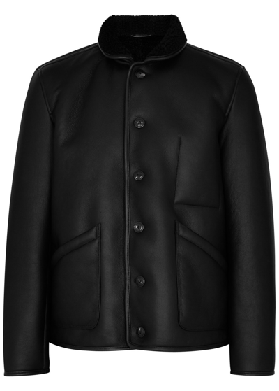 Shop Ymc You Must Create Ymc Brainticket Leather Jacket In Black