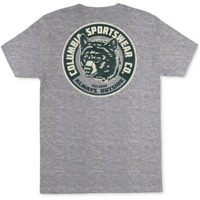 Shop Columbia Sportswear Rufus Mens Logo Graphic T-shirt In Grey
