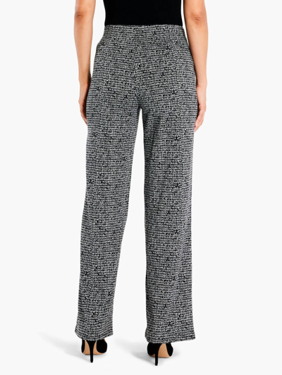 Shop Nic + Zoe Etched Tweed Wide Leg Ankle Pant In Black Multi In Grey