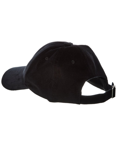 Shop Saint Laurent Vintage Corduroy Cap In Black