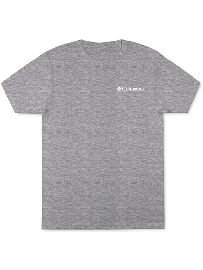 Shop Columbia Sportswear Mens Logo Graphic T-shirt In Grey
