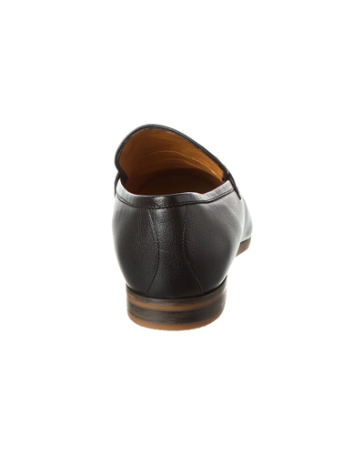 Shop Gucci Horsebit Leather Loafer In Black