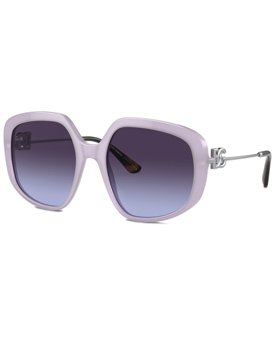Shop Dolce & Gabbana Women's Dg4421 57mm Sunglasses In Purple