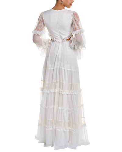 Shop Patbo Tiered Maxi Dress In White