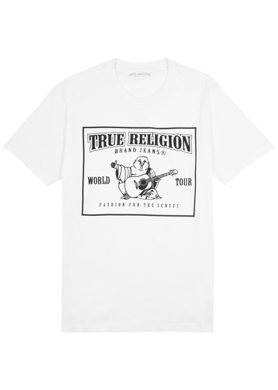 Shop True Religion Logo-print Cotton T-shirt In White