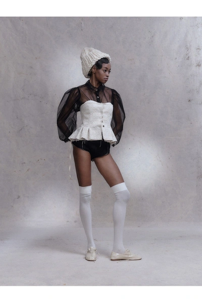 Shop Annother Archive Women Vintage Lace Corset In Vintage White