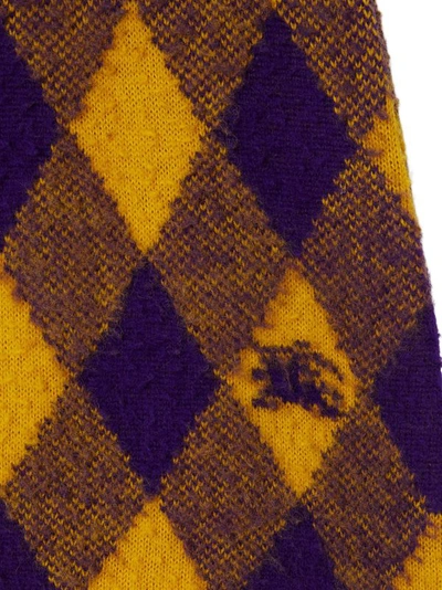 Shop Burberry Women Check Wool Skirt In Pear Ip Pattern