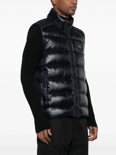 Shop Canada Goose Men Black Label Crofton Vest In 61 Black