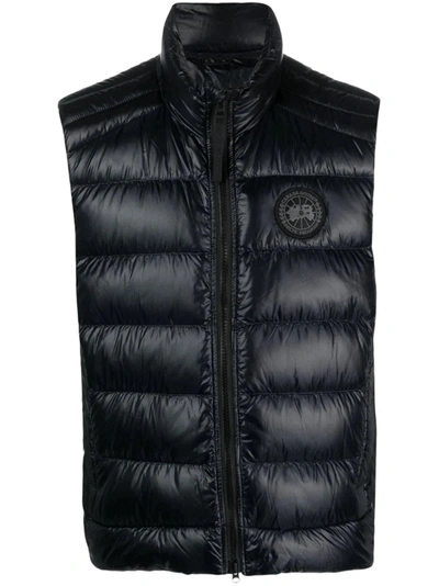 Shop Canada Goose Men Black Label Crofton Vest In 61 Black