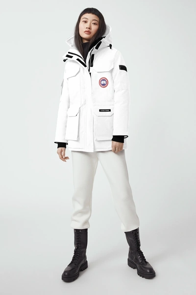 Shop Canada Goose Women Expedition Parka Fusion Fit Heritage In 433 White