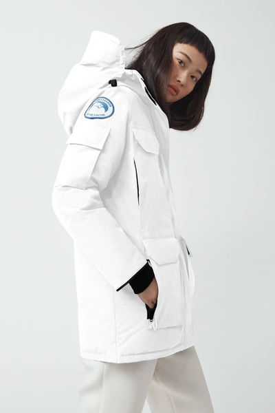 Shop Canada Goose Women Expedition Parka Fusion Fit Heritage In 433 White