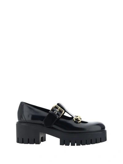 Shop Gucci Loafer Shoes In Black