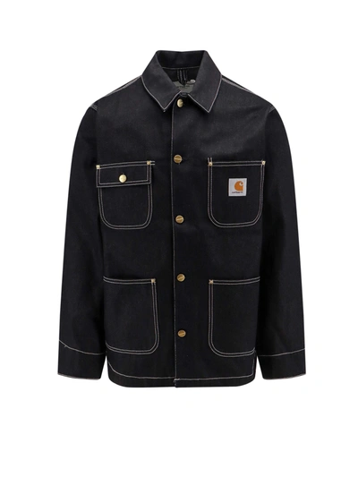 Shop Carhartt Cotton Jacket With Frontal Logo Patch