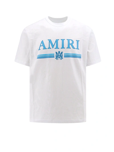 Shop Amiri Cotton T-shirt With Contrasting Logo Print