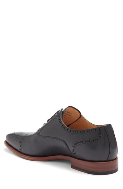 Shop Curatore Veneto Leather Oxford Shoe In Black