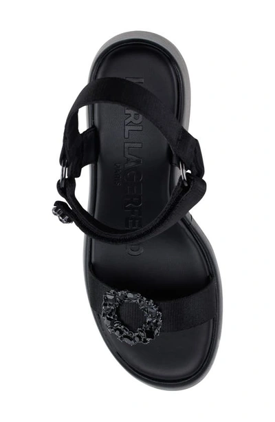 Shop Karl Lagerfeld Kiana Platform Sandal In Black