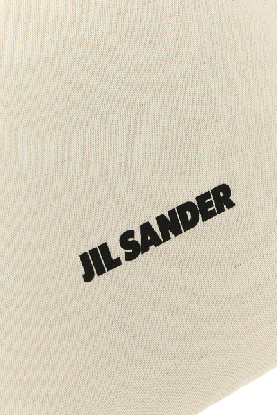 Jil Sander Leather Handles Canvas Tote