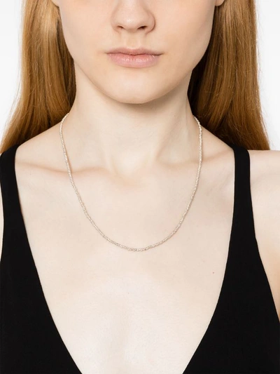 Shop Maor Noix Triple Wrap Necklace/bracelet In Silver