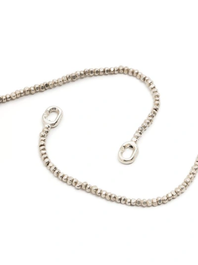 Shop Maor Noix Triple Wrap Necklace/bracelet In Silver