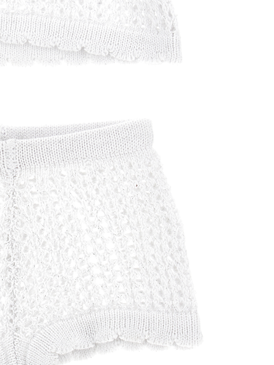 Monnalisa Net Cover-up Set In White