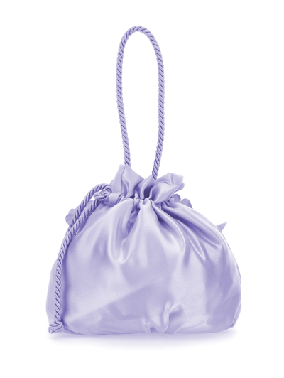 Monnalisa Satin Handbag In Wisteria