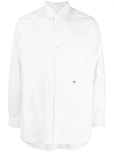 Shop Nanamica Nanaminca Men Button Down Wind Shirt In White
