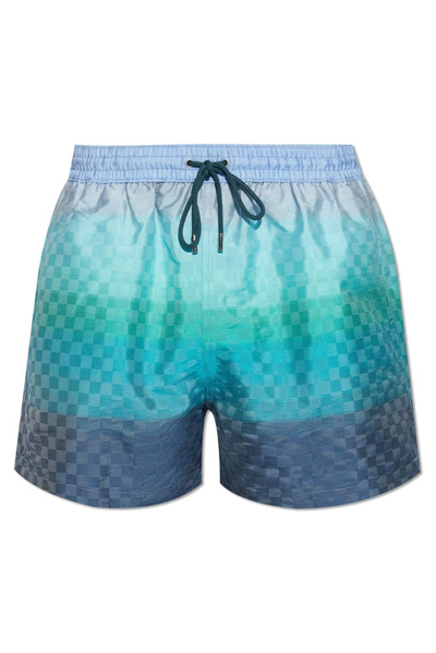 Shop Paul Smith Swim Shorts In Blue